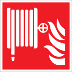 Brandschutzzeichen - Löschwasserschlauch nach ISO 7010