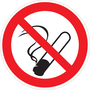 Verbotszeichen - Rauchverbot